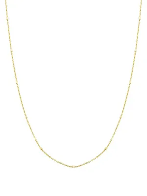 14K Yellow Solid Gold Grace Chain Necklace