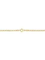 14K Yellow Solid Gold Woven Love Chain