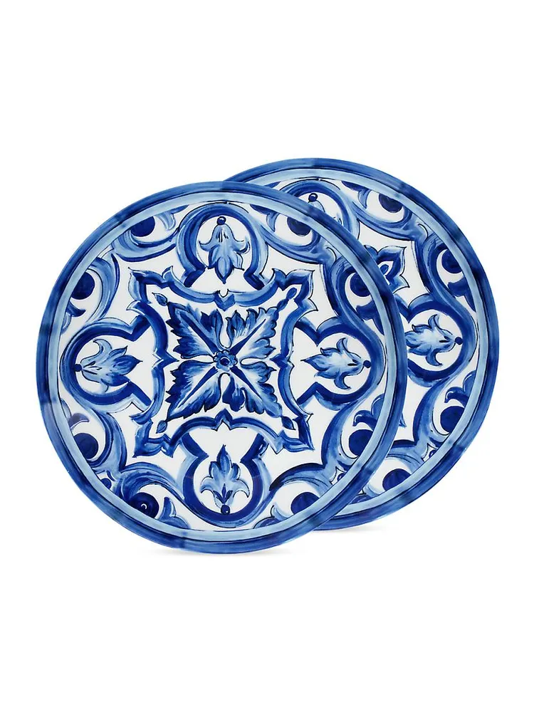 Blue Mediterraneo Stella 2-Piece Dinner Plate Set