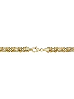 14K Yellow Solid Gold Byzantine Bracelet