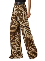 Stamford Patchwork Animal-Print Pants