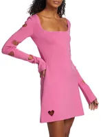 Gaia Heart Cut-Out Minidress