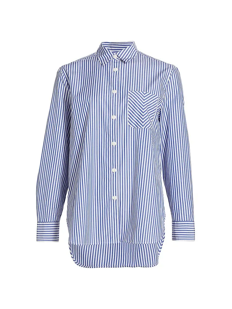 Maxine Cotton Poplin Striped Shirt