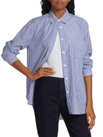 Maxine Cotton Poplin Striped Shirt