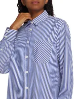 Maxine Cotton Poplin Striped Shirt