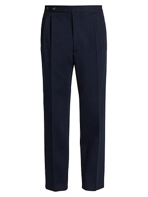 Wool Pleated Pants