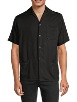 Short-Sleeve Twill Shirt