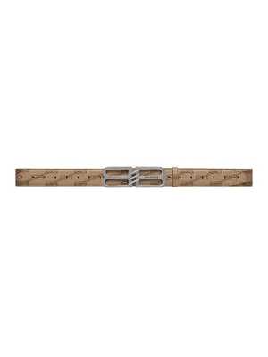 Bb Signature Belt 40mm Monogram Coated Canvas