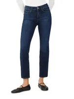 Mara Straight Mid Rise Instasculpt Ankle Jeans