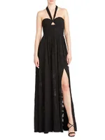 Lilyana Halter Maxi Dress