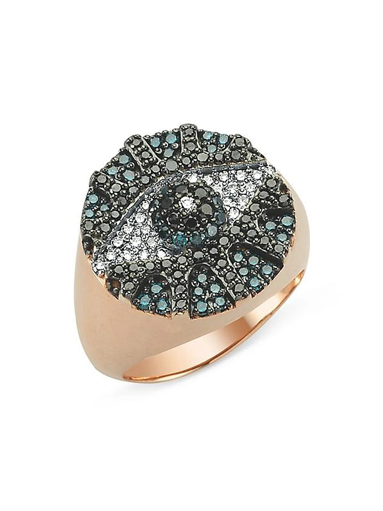 Eye Light 14K Rose Gold & 0.6 TCW Diamond Ring