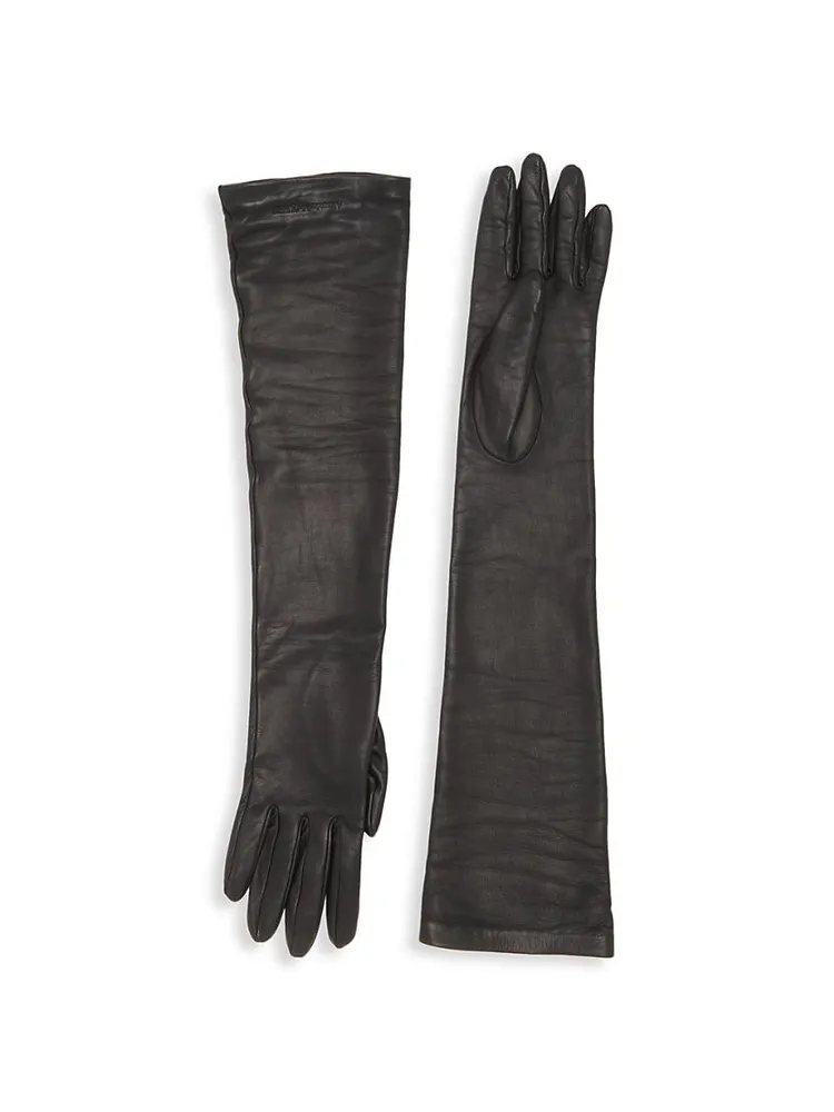 Long Leather Gloves