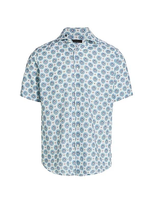 COLLECTION Linen Floral Sun Shirt