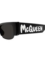 54MM Mcqueen Graffiti Rectangular Sunglasses