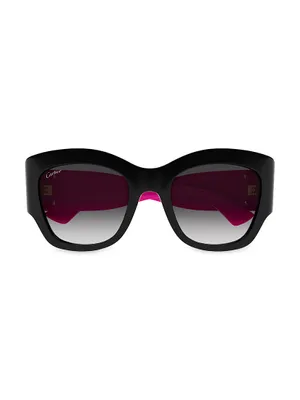 Double C 52MM Cat-Eye Sunglasses