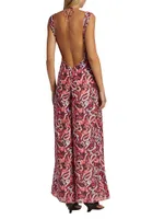 Sevres Printed Silk-Blend Jumpsuit