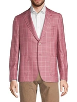 Capri Two-Button Plaid Silk & Cashmere Sport Coat