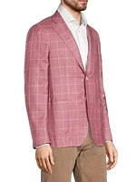 Capri Two-Button Plaid Silk & Cashmere Sport Coat