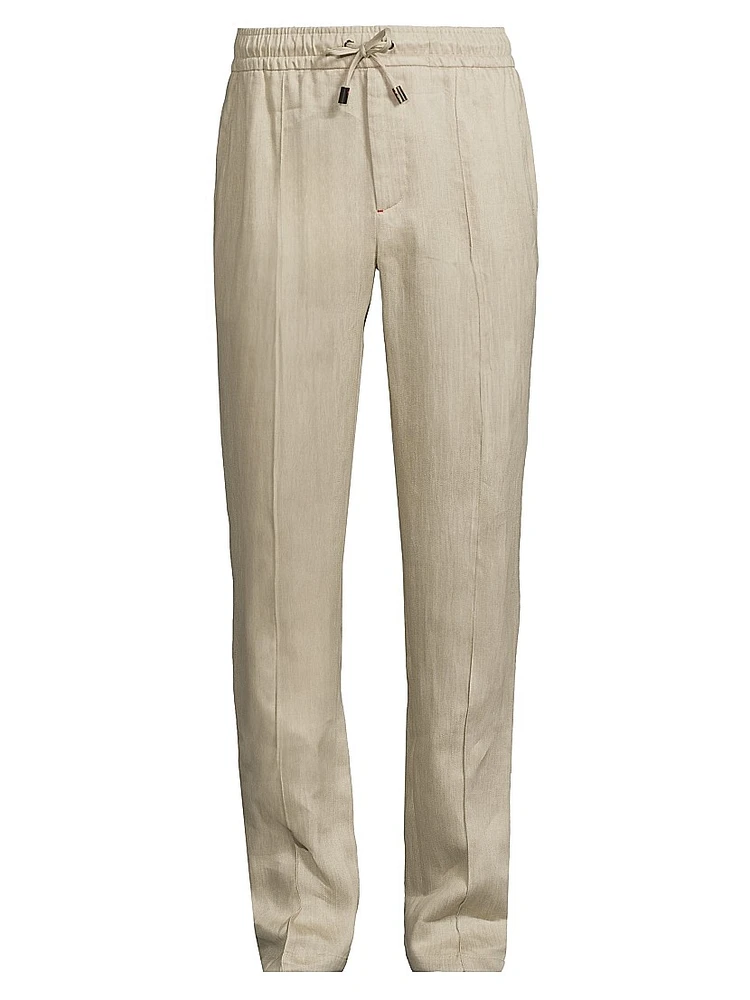 Drawstring Linen Trousers