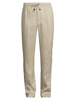 Drawstring Linen Trousers