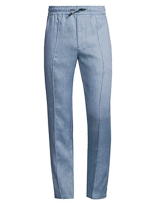 Drawstring Linen Trousers