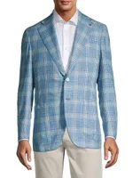 Plaid Wool-Blend Sport Coat