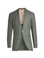 Wool & Silk-Blend Sports Jacket