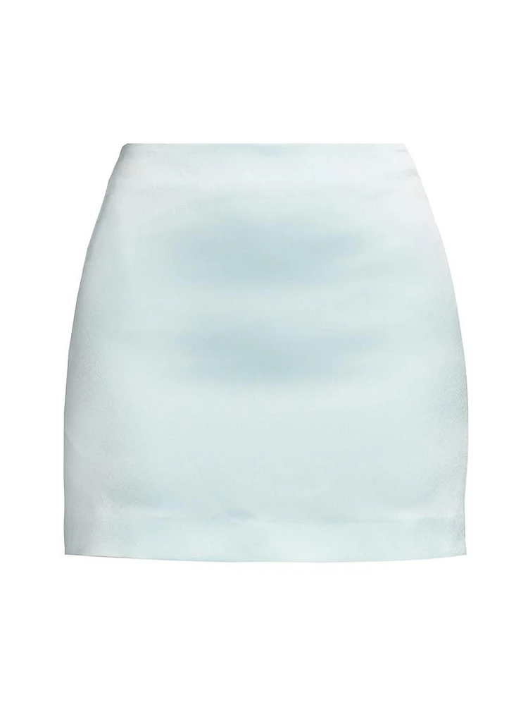 Doris Satin Miniskirt