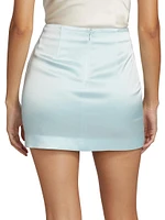 Doris Satin Miniskirt