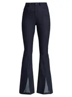 Shanis Split-Ankle Bell Bottom Pants