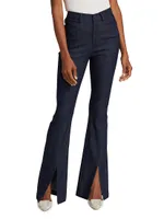 Shanis Split-Ankle Bell Bottom Pants