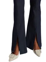 Shanis Split-Ankle Bell Bottom Pants