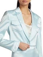 Ida Satin Crop Jacket