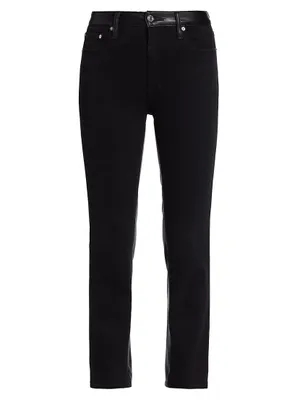 Kate High-Rise Straight-Leg Stretch Jeans