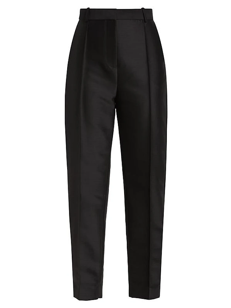 Sewn Pleat Evening Trousers