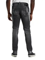 Cool Guy Black Slash Five-Pocket Jeans