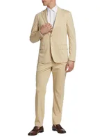 Slim-Fit Single-Breasted Knit Suit