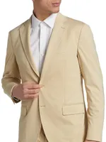 Slim-Fit Single-Breasted Knit Suit