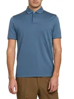 Cotton & Silk Piqué Polo Shirt