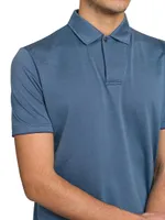 Cotton & Silk Piqué Polo Shirt