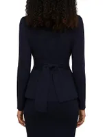 Curved Crepe Jacket