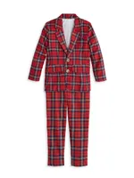 Little Boy's & Tartan Plaid Button-Up Shirt