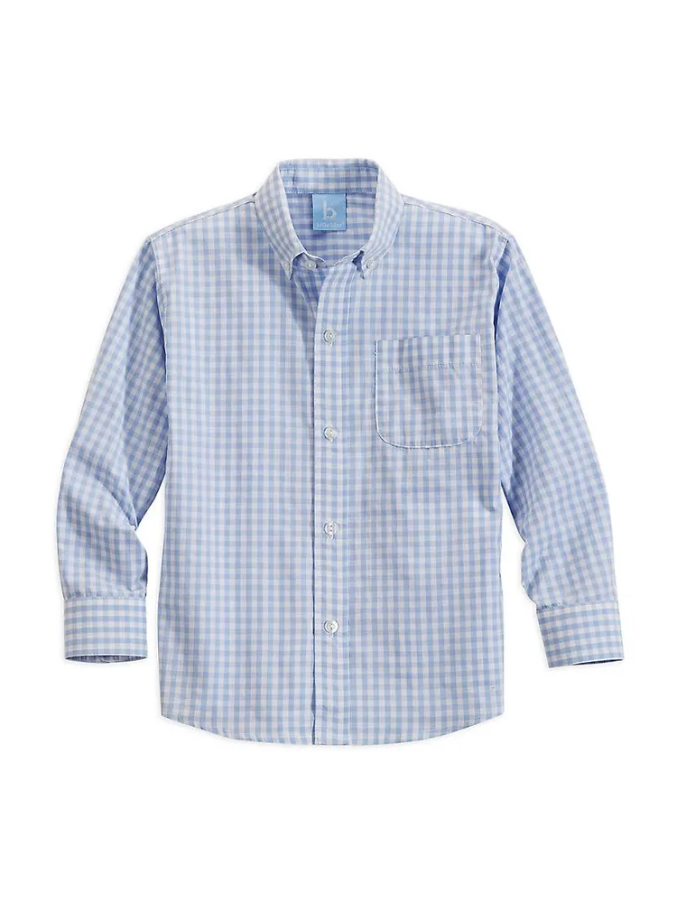 Little Boy's & Tartan Plaid Button-Up Shirt