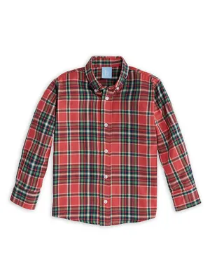 Little Boy's Plaid Button-Down Shirt