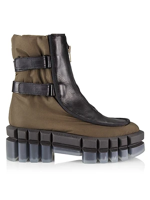 Gong Leather Lug-Sole Boots