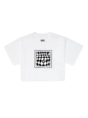 Little Kid's & Checkered Logo Short-Sleeve T-Shirt