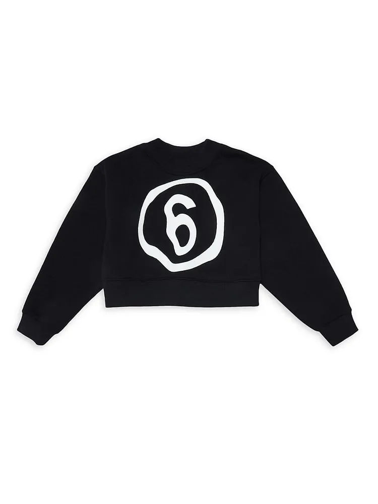 Little Girl's & Cropped Crewneck Sweatshirt