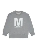 Little Kid's & Logo Long-Sleeve Sweater