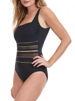 Onyx Stripe One-Piece Swimsuit