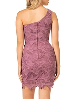 Maddie Lace One-Shoulder Minidress